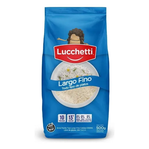 ARROZ LUCCHETTI L_F 500 Grs ARROZ LUCCHETTI L/F 500 Grs - Imagen 1