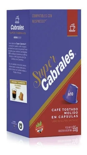 Capsulas Cabrales Comprimido Nespresso Super x 10u Capsulas Cabrales Comprimido Nespresso Super x 10u - Imagen 1