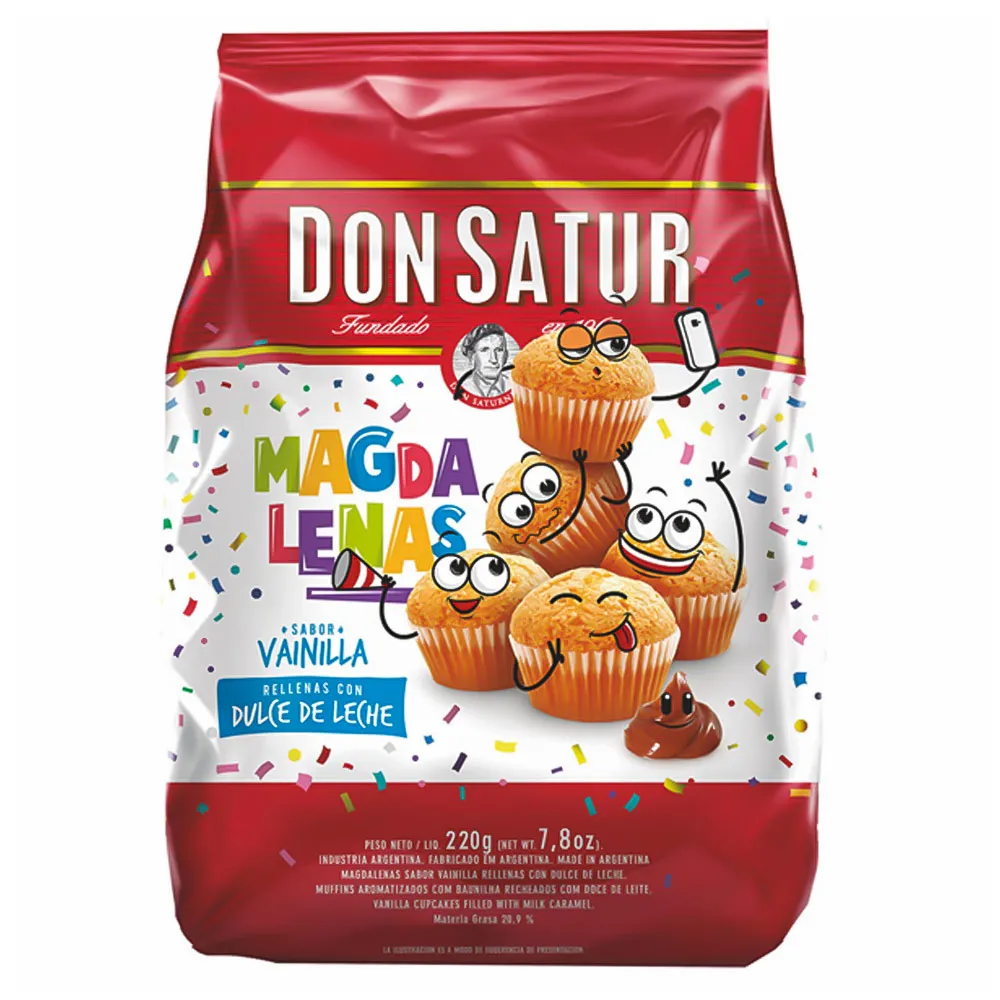 Magdalena Don Satur Dulce de Leche x 220g Magdalena Don Satur Dulce de Leche x 220g - Imagen 1