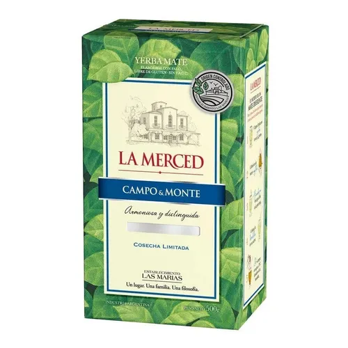 YERBA LA MERCED CAMPO Y MONTE 500 Grs YERBA LA MERCED CAMPO Y MONTE 500 Grs - Imagen 1