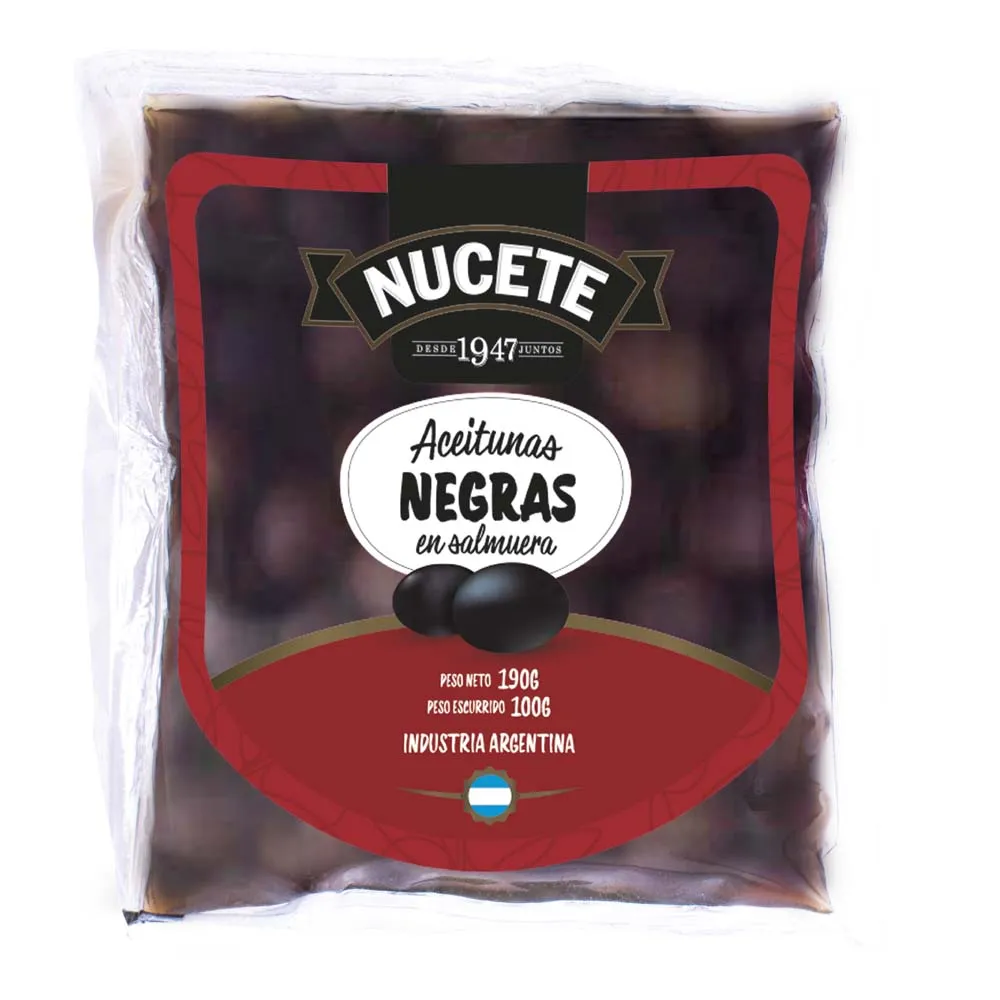 aceituna negrs nucete DP 190g ACEITUNA NEGRA DP 190G C. EXHIB. NUCETE - Imagen 1