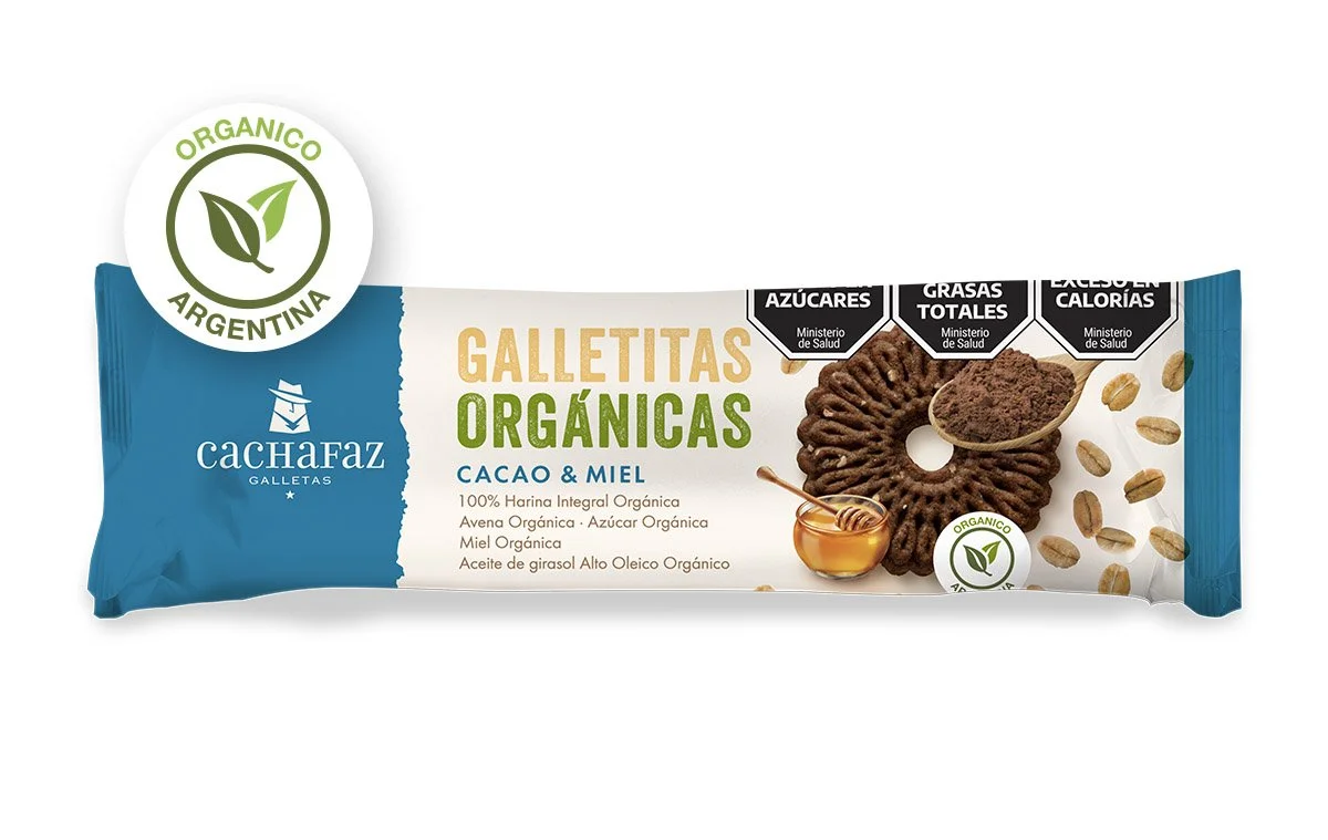 Galleta Org. Cacao y Miel CACHAFAZ Galleta Org. Cacao y Miel CACHAFAZ x 170g - Imagen 1