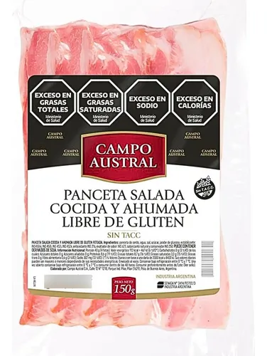 Panceta CAMPO AUSTRAL x 150g Panceta CAMPO AUSTRAL x 150g - Imagen 1