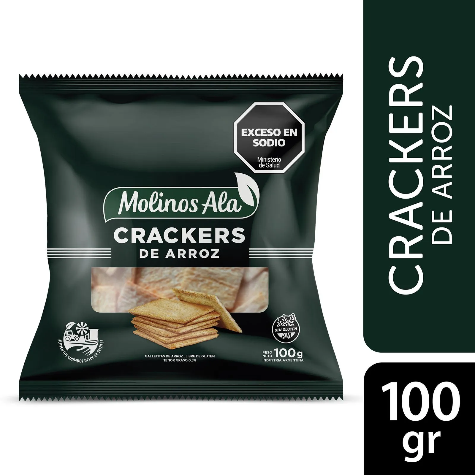 Galletitas De Arroz Crackers MOLINOS ALA x 100g Galletitas De Arroz Crackers MOLINOS ALA x 100g - Imagen 1