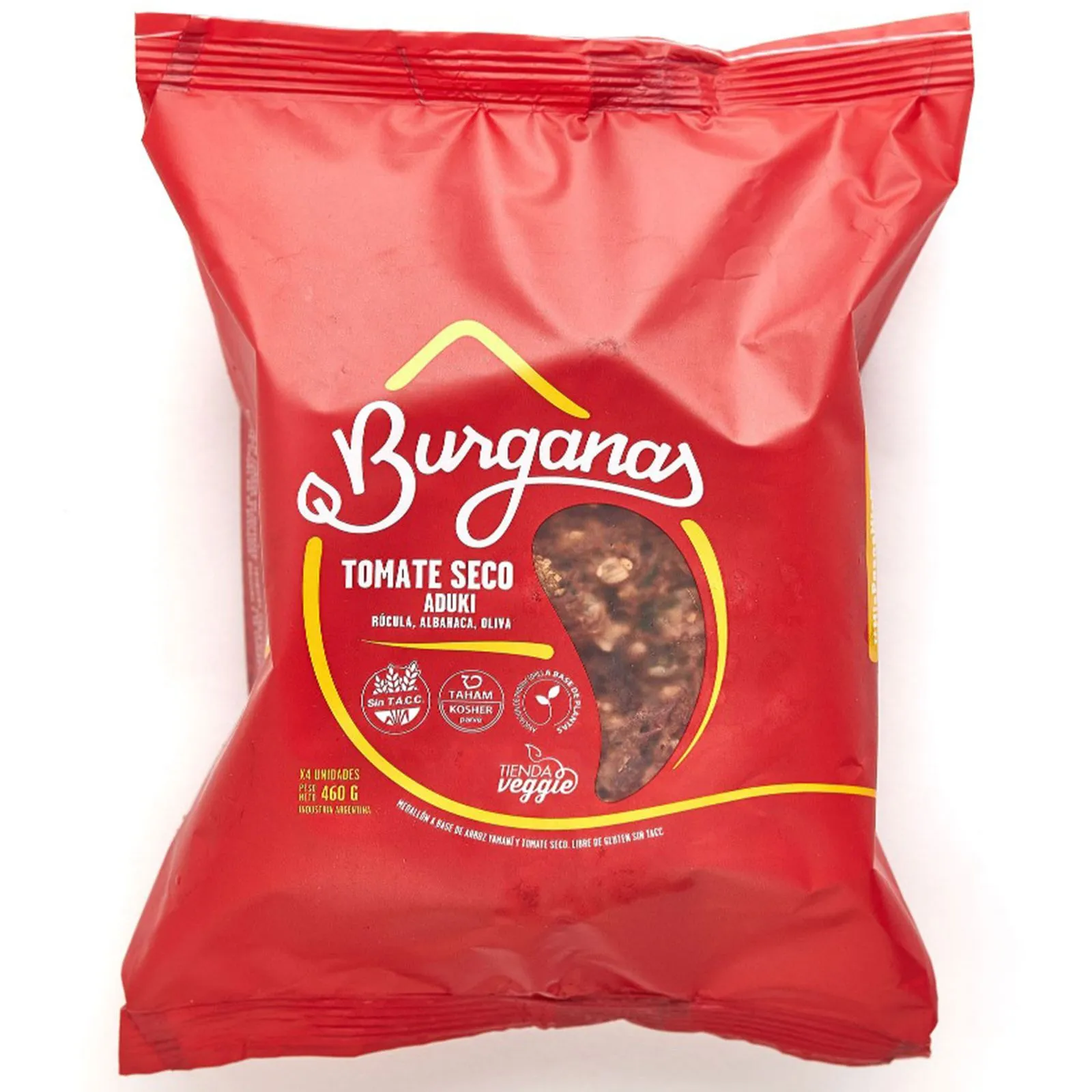 Medallones Tomate Seco Y Aduki BURGANAS x 460g Medallones Tomate Seco Y Aduki BURGANAS x 460g - Imagen 1